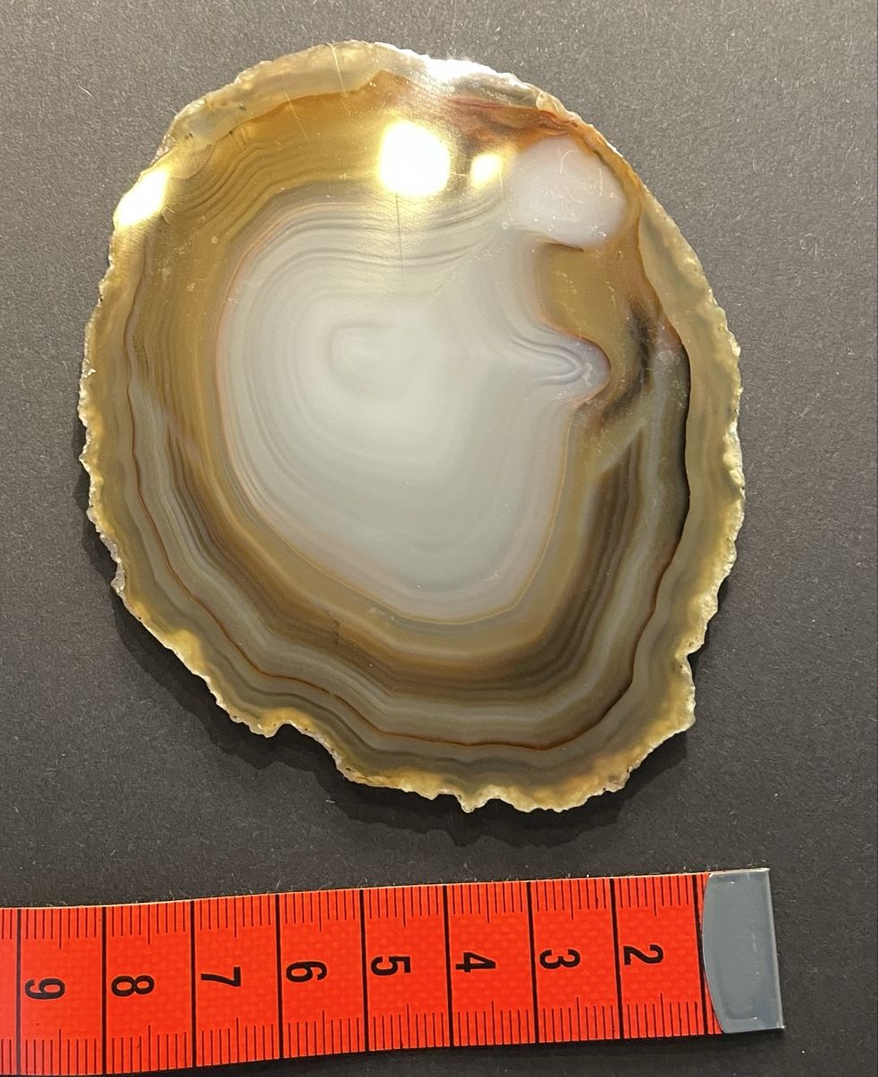 Minerali & Pietre curative: Agate slice decorative item, natural stone, 8.6cm, 86g – Usato da Zürich venduto da anton.schumann 1