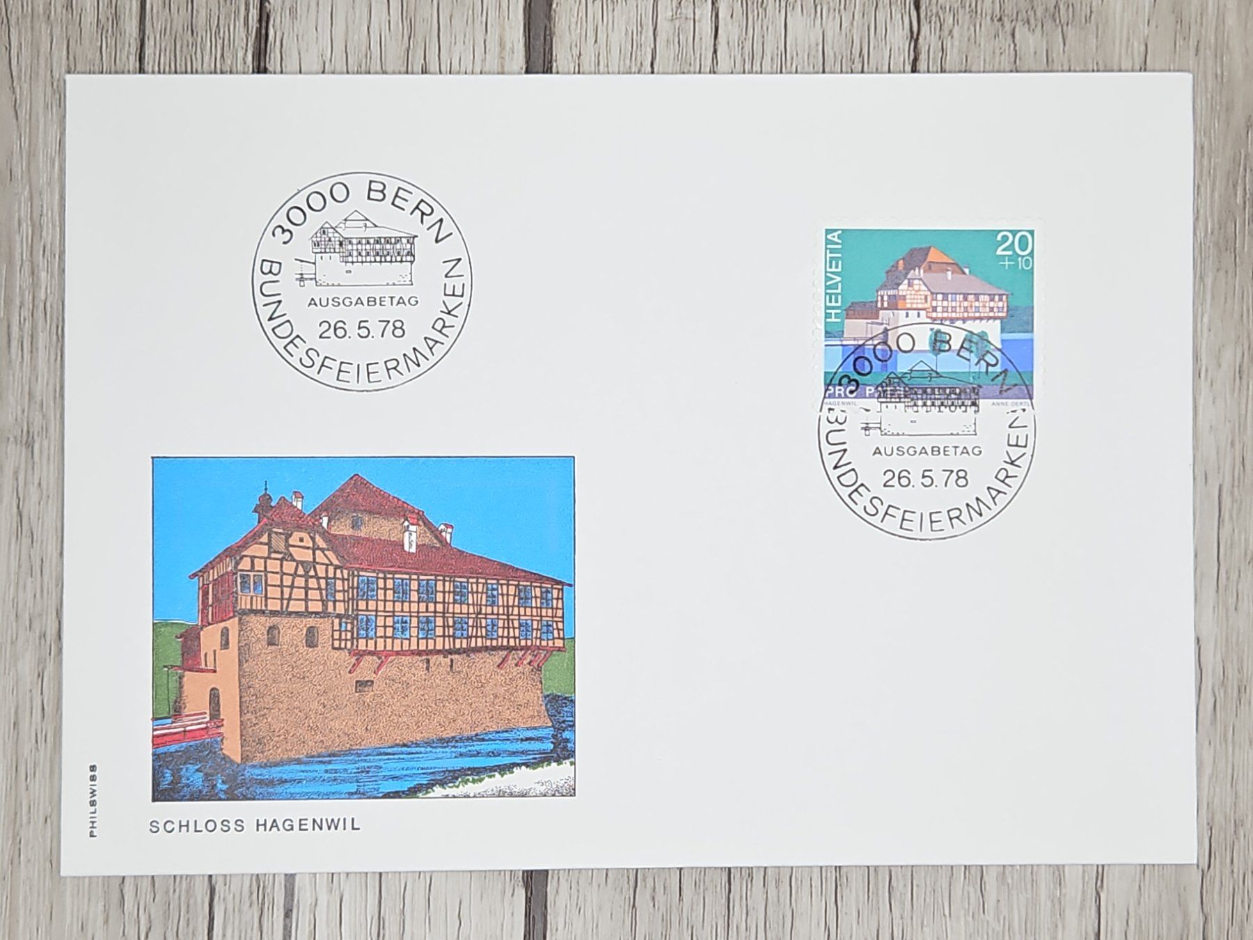 Tutti i francobolli: CL11 Enveloppe + Timbre Suisse 1978 – Usato da Cousset venduto da Patrick_Collections