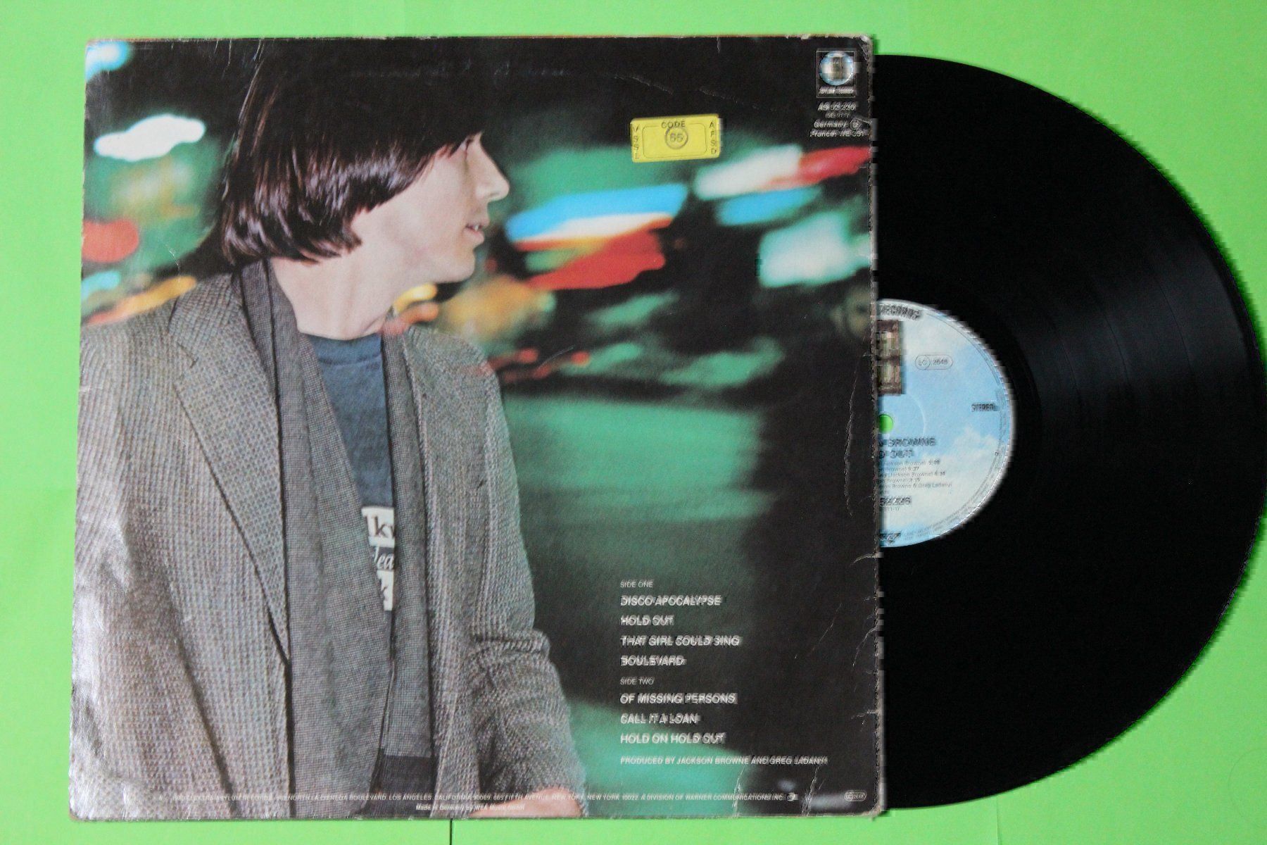 Dischi in vinile: Jackson Browne - Hold on LP Vinyl 1980 – Usato da Tübach venduto da JamesStone 1