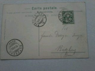 Cartoline postali: Ragaz, von 1903 – Usato da Niederscherli venduto da Lucia16 1