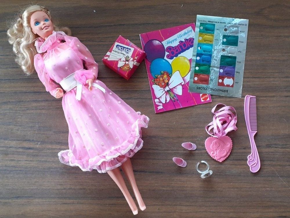 Barbie happy best sale birthday 1983