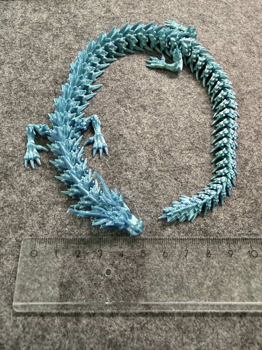 Spielzeuge: Beweglicher Drache 3D-Druck Figur neu hellblau – Neu (gemäss Beschreibung) aus Lachen SZ von NEauto80 1