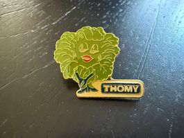 Thomy Salat-Fee Pin/Anstecker, Vintage, Top Zustand!