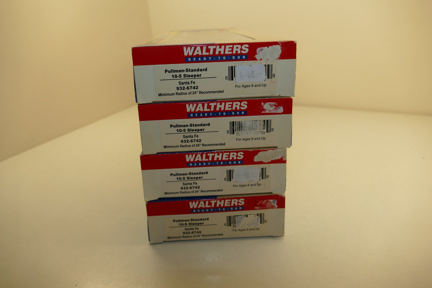 Walthers Modelleisenbahnen: Walthers H0: 4xUS Pullman-Standard Sleeper Santa Fe – Neu und originalverpackt aus Niederhasli von rail-duerst 8