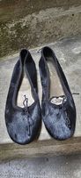 Ballerina schwarz aus Echtfell Gr. 38.5