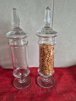 2 flacons d apothicaire en verre C32