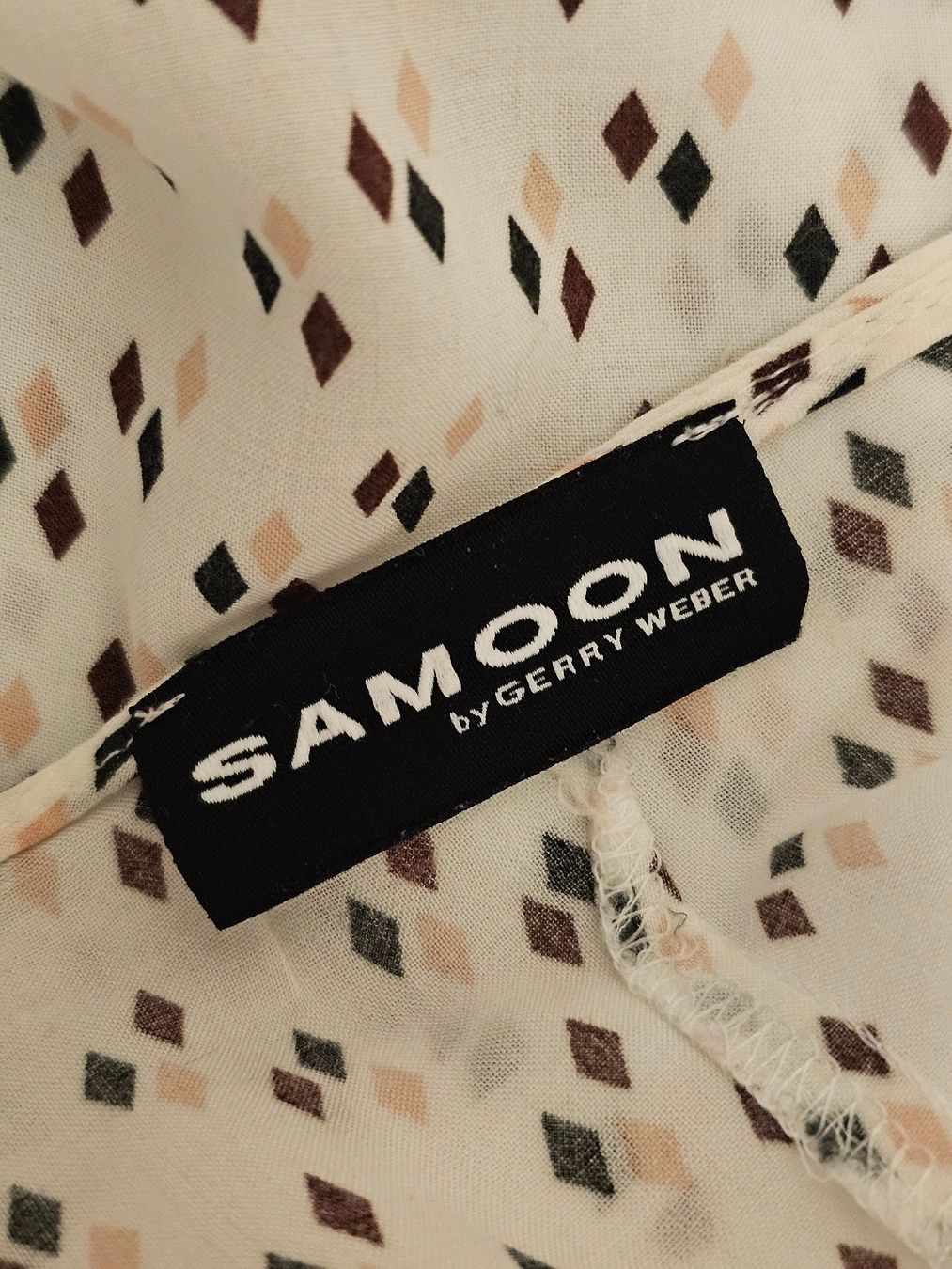 Gerry Weber Camicette: Samoon by Gerry Weber Bluse Gr. 52 Weiss Baumwolle Langarm K – Usato da Urdorf venduto da ole_mrp9 7