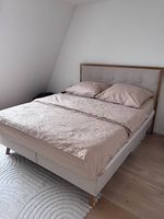 Boxspringbett von Livique mit massiver Wildeiche 160×200 cm