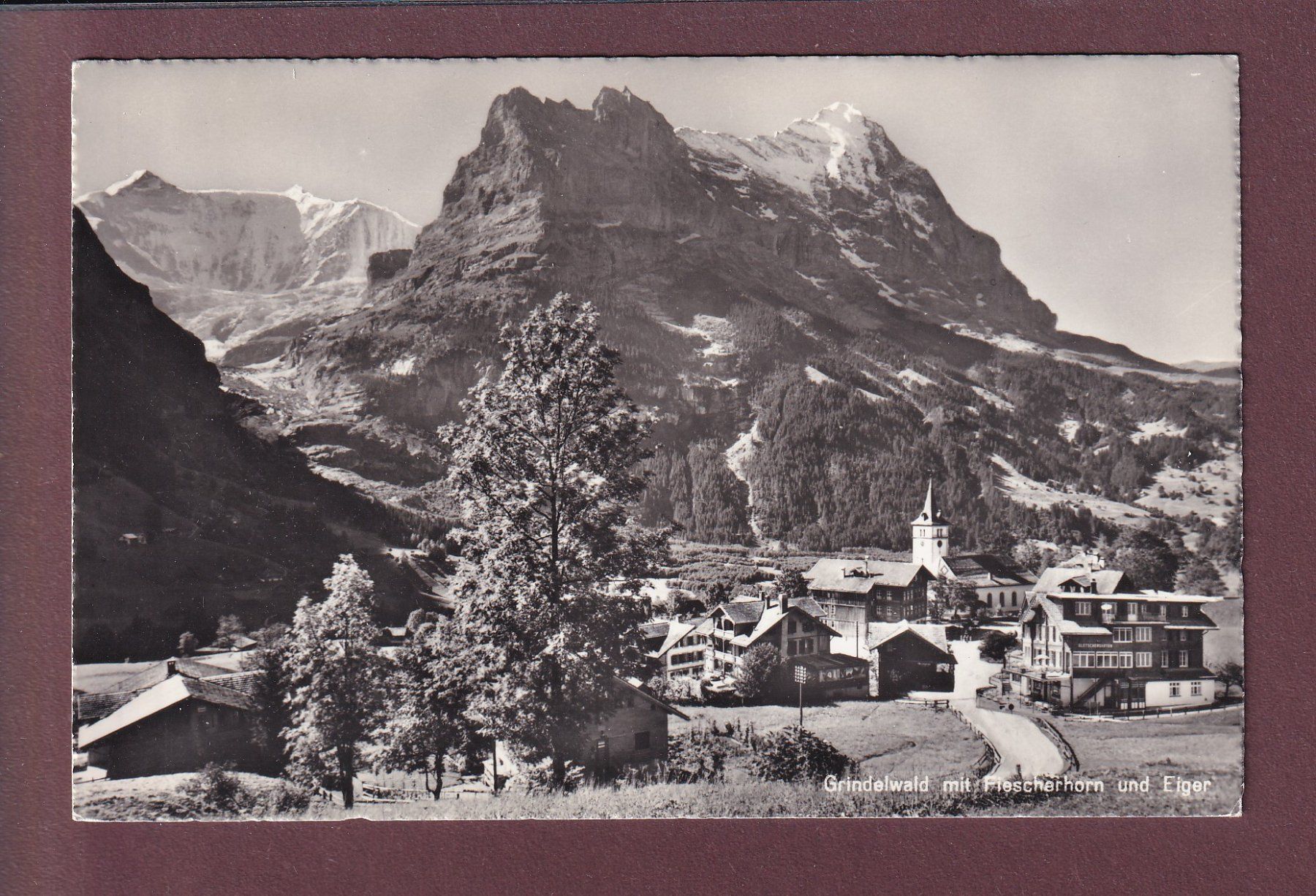 Ansichtskarten: GRINDELWALD - Fiescherhorn - Eiger – Gebraucht aus Pully von nicecards