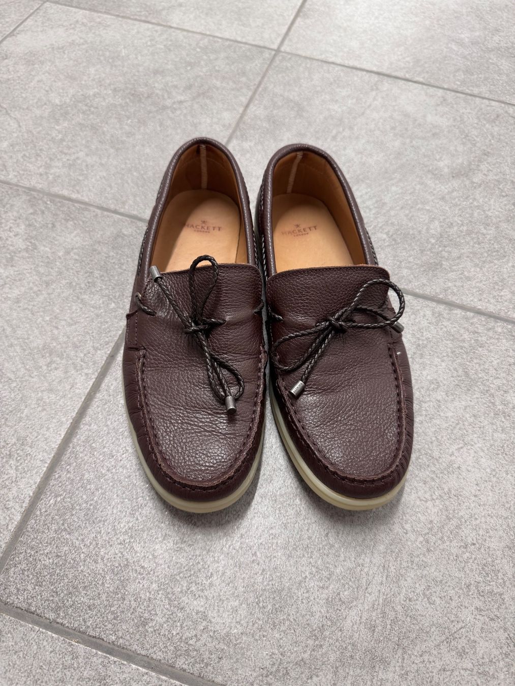 Hackett Scarpe da uomo: Hackett - JERRY COAST Bootsschuh - dark brown Loafer Slipper – Usato da Uitikon Waldegg venduto da Jim-Panse 4