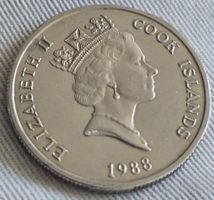 Münze Cook Islands 50 Tene Elizabeth II 1988