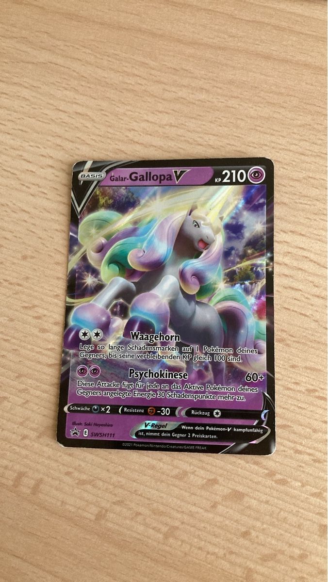 Cartoline: Pokémon Galar-Gallopa V Karte  – Usato da Hausen AG venduto da sam_6csv