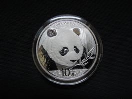 Silbermünze China Panda 2018