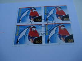 Marke Sehbehindertenfussbal 2005, FDC EInzel+ 4erblock, 2 Be