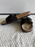 Bequeme Graceland Pantoletten Gr. 41 Schwarz Sandalen Schuhe