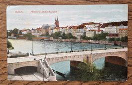 Basel, Mittl. Rheinbrücke 1911, n. Luzern, z. Herr Bucher