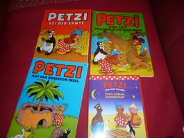 3 x Petzi Bücher und 1 x  DVD, Comic, Carlsen Verlag,
