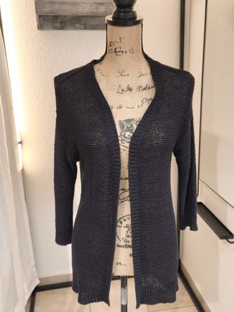 Strickjacke schwarz offen Gr.M