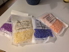 Depilation wax for Hair Removal 4x 100g Assorted Colours