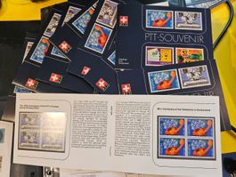 PTT Souvenir 1980 EnglischB mit Vignette unter Frankaturwert