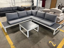 Gartenlounge Alu/Glas 4-tlg JUMBO