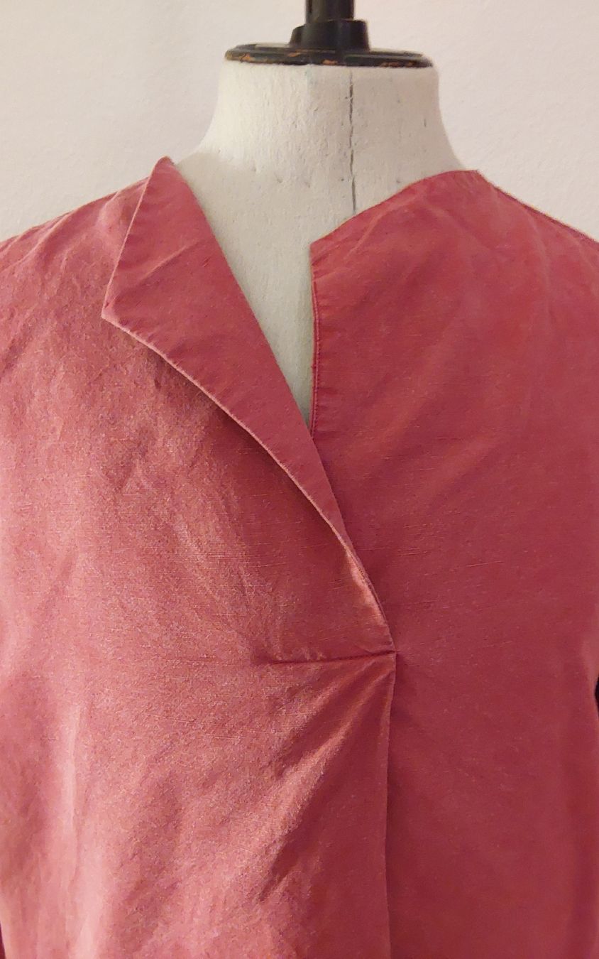 Caroll Camicette: Bluse Tunika Leinen rot Caroll 42 – Usato da Köniz venduto da scopello12 1