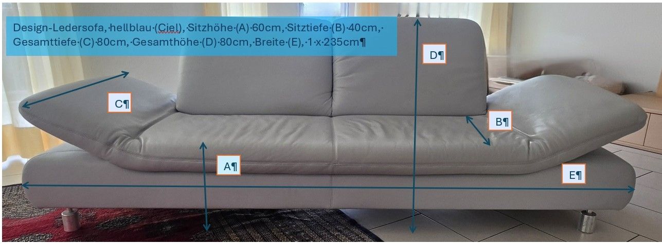 Koinor Sofas: Koinor Design-Ledersofa 3-Plätzer – Gebraucht aus Tobel von Mama_Palue 8