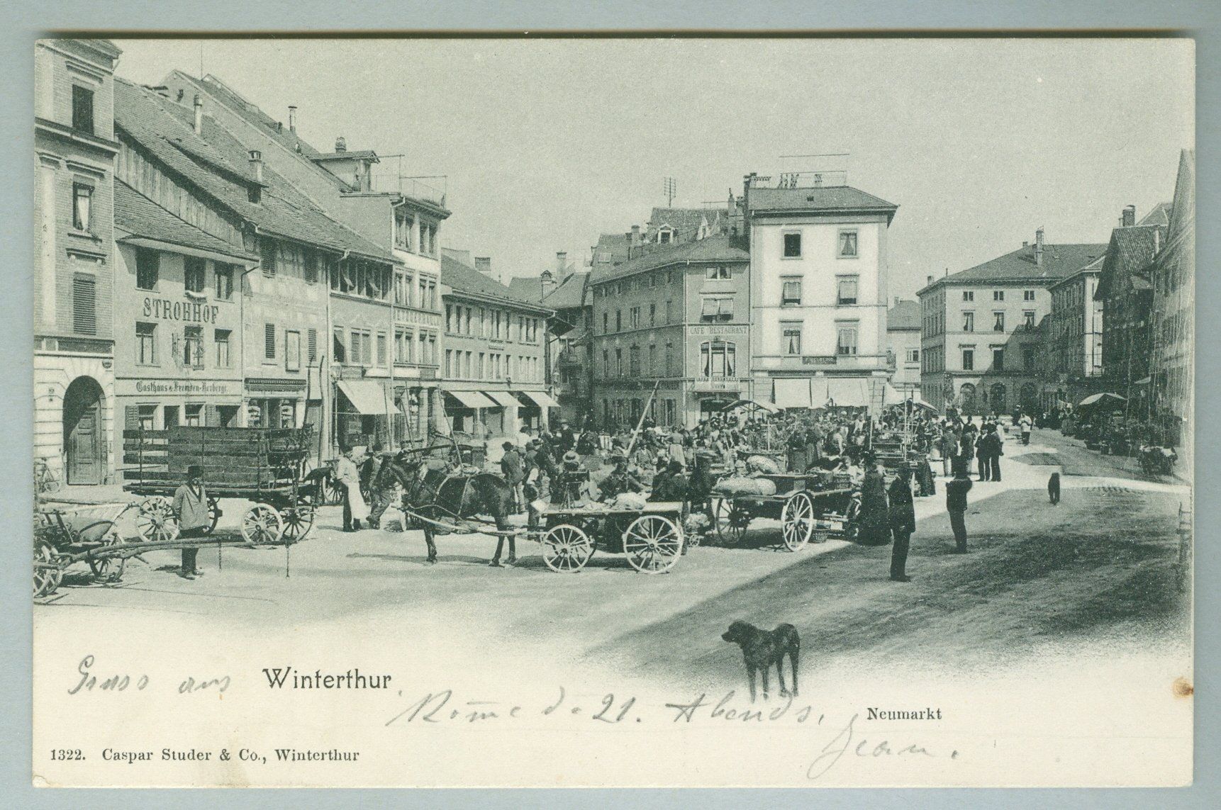 Ansichtskarten: 1902 Schweiz AK Kt zH – Gebraucht aus Zürich von yago-rot
