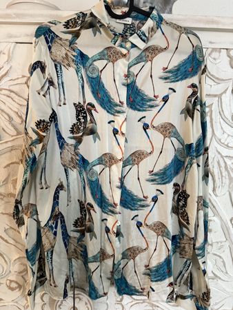 La Perla Seidenbluse, Gr. M, neuwertig, tolles Muster
