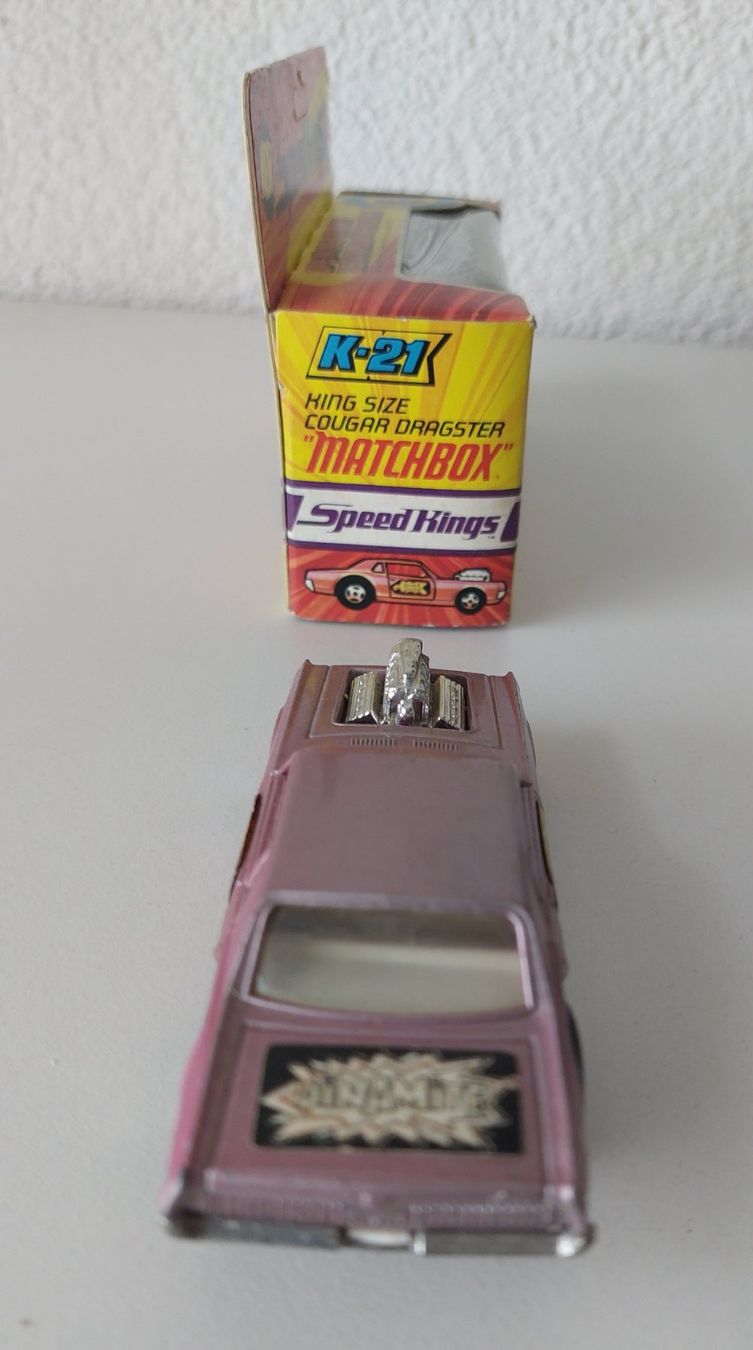 Matchbox Modellini d'auto: MATCHBOX SPEED KINGS K-21 COUGAR DRAGSTER mit Box – Nuovo e nell'imballaggio originale da Schenkon venduto da Elbarto007 3