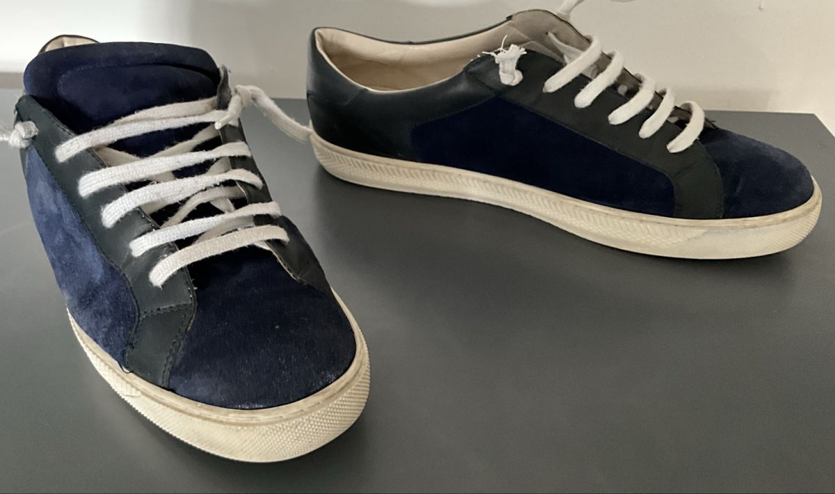 Armani Damenschuhe: Giorgio Armani Sneaker, Grösse 38.5, Dunkelblau – Neu (gemäss Beschreibung) aus Zürich von thovala 4