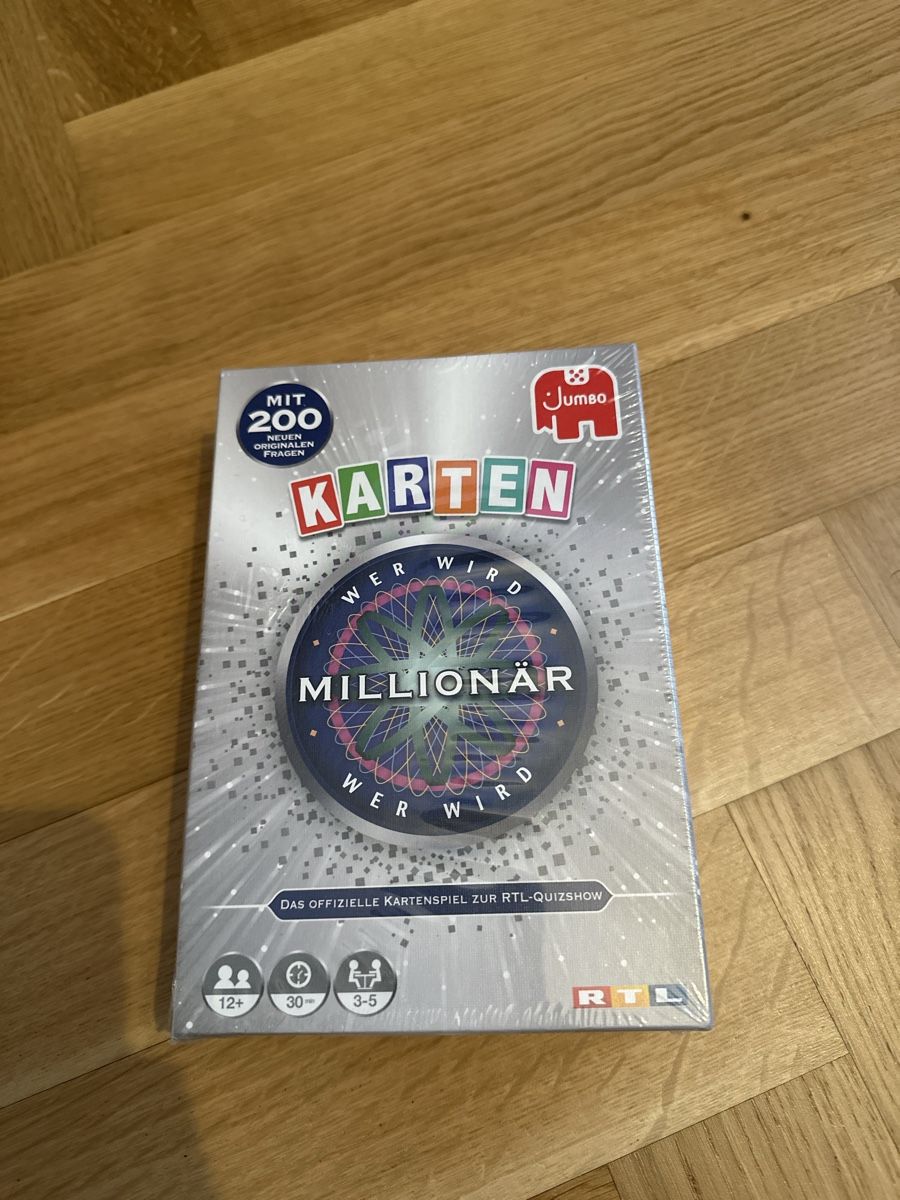 Spiele: Wer wird Millionär Kartenspiel - ungeöffnet – Neu und originalverpackt aus Dietikon von Zebrino_10