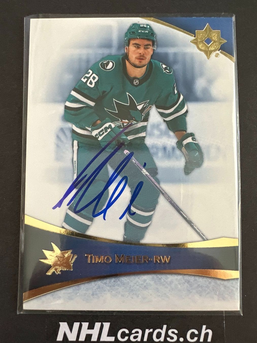 NHL Carte collezionabili: Timo Meier NHL Auto Card – Usato da Belp venduto da nhlcards.ch