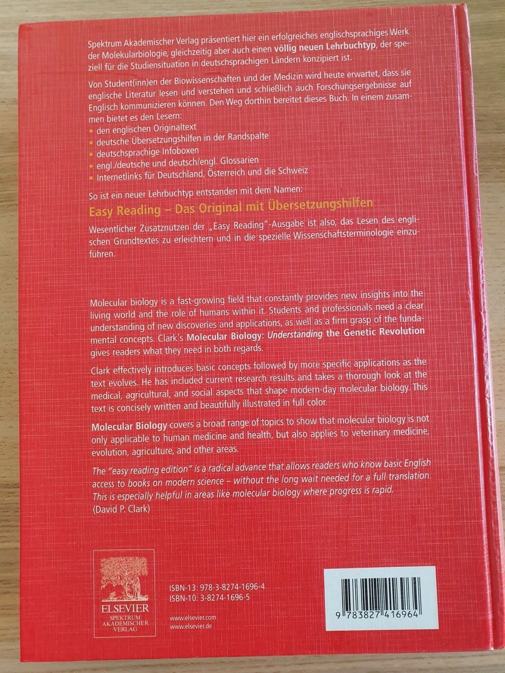 Libri: Molecular Biology - D.P. Clark – Usato da Thun venduto da Zuzi84 1