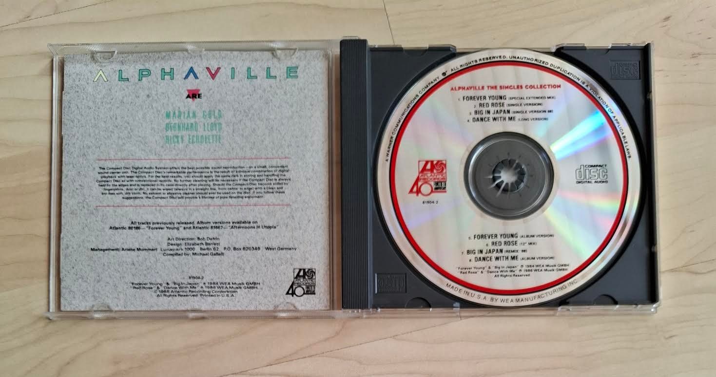 CD: Alphaville: Singles Collection US CD Rare – Usato da Bischofszell venduto da icubus69 1