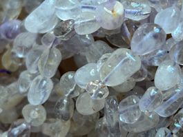 Strang echte purple rutilated quarz Nuggets 6-8 mm