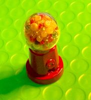 Bubblegum Maschine fürs Puppenhaus oder Laden Metall u Glas