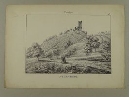 NEUENBURG, THURGAU, FEDERLITHOGRAPHIE 1840