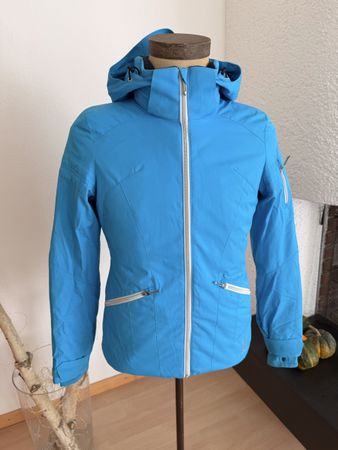 Skijacke Spyder hellblau Grösse 8 gebraucht mit Spuren