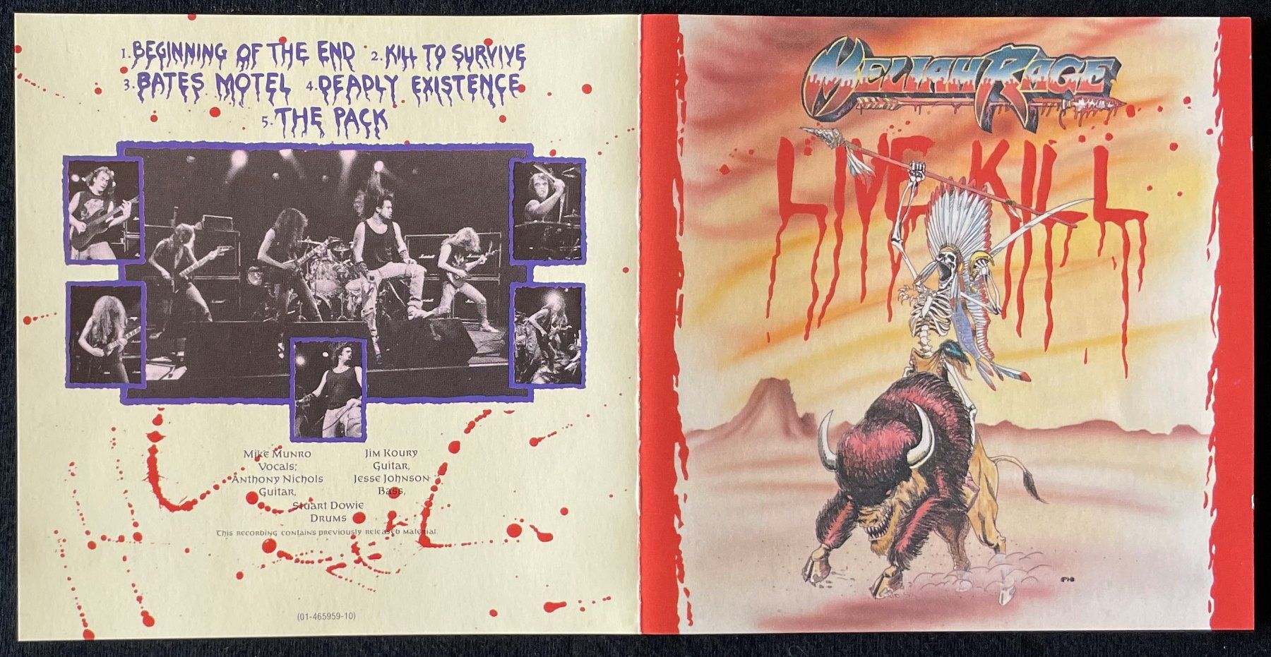 CDs: Meliah Rage – Live Kill - CD - 1989 - First Press – Gebraucht aus Uster von Zardodel 1
