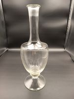 Glasvase transparent schmaler Hals akzeptabler Zustand