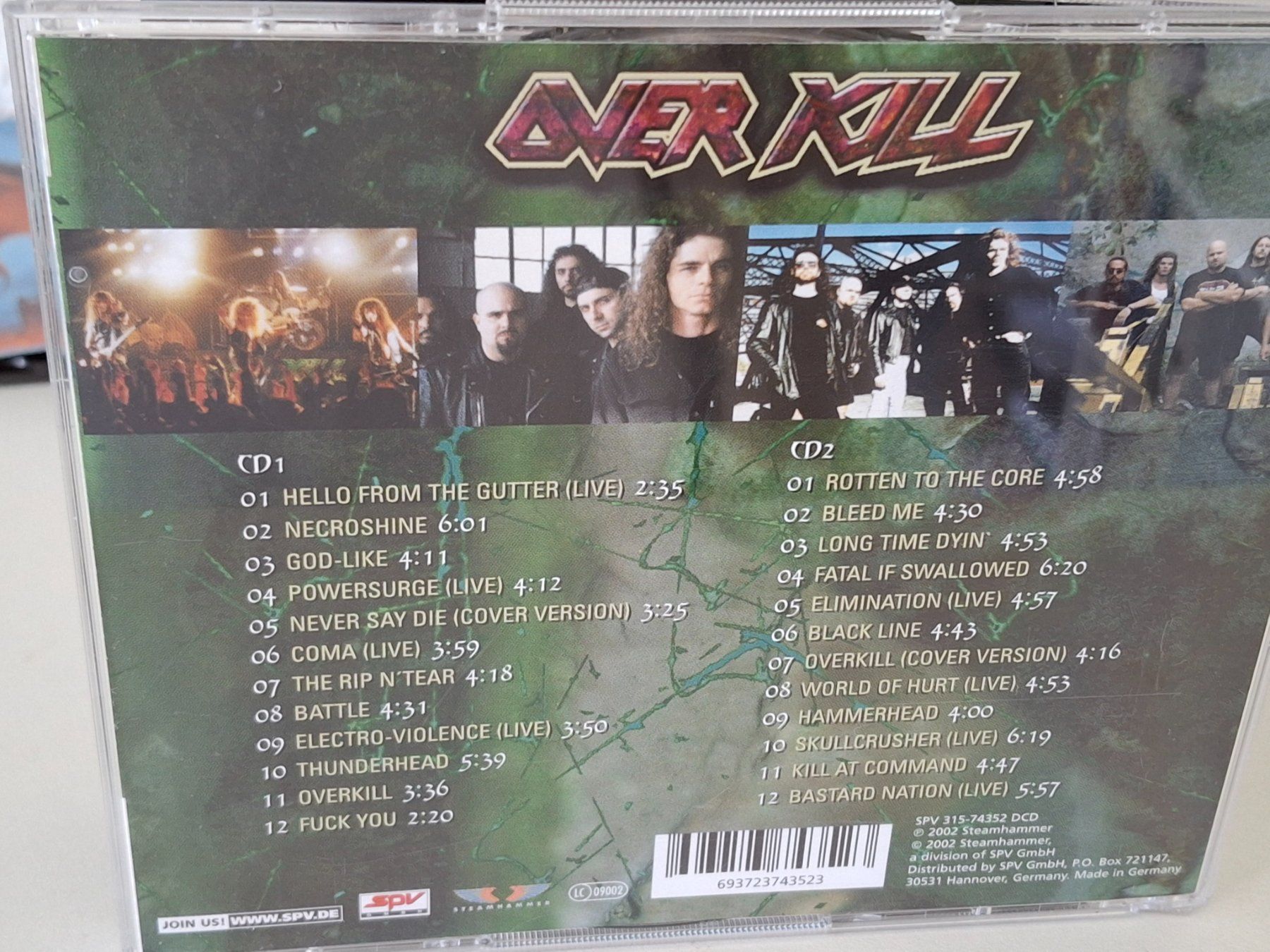 CDs: 2CD Overkill - Hello From The Gutter - Best Of - Doppel CD – Gebraucht aus Aarberg von Jackup1 1
