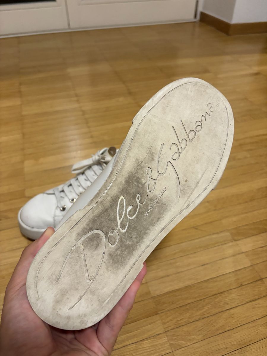 Dolce & Gabbana Scarpe da donna: Dolce & Gabanna Sneaker weiss gold – Usato da Herisau venduto da ogkosta 5