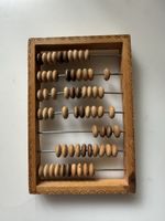 Wooden Abacus 10 Rods Used Condition