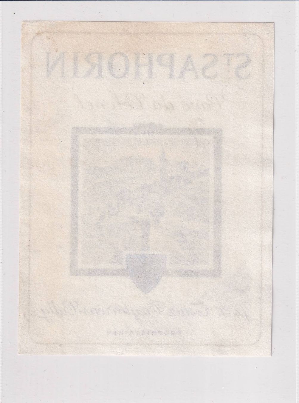 Carta: Etikette - St. Saphorin "Cave du Colonel" /bd – Usato da Hombrechtikon venduto da Rudolf07 1