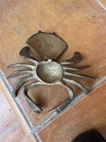 Figure crabe en laiton 17cm décoratif état d'usage