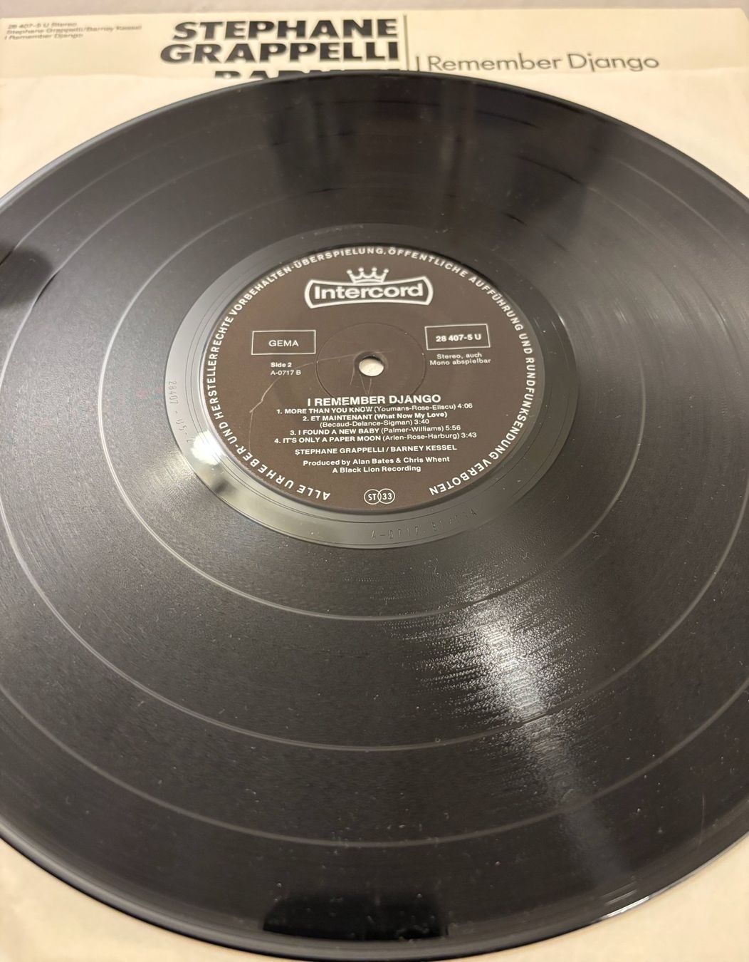 Schallplatten: LP - Stephane Grappelli & Barney Kessel – I Remember Django – Gebraucht aus Stans von canberra04 3