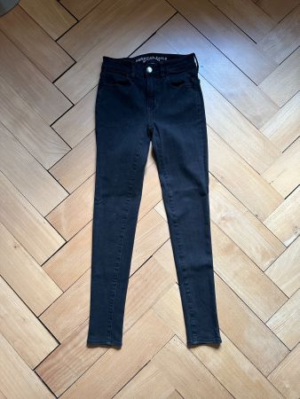 AMERICAN EAGLE - Super Skinny Jeans schwarz XS