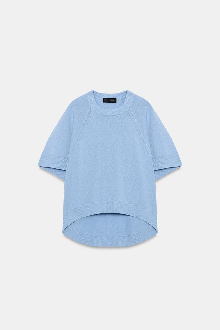 Zara Maglioni & Felpe: ZARA Strickpullover Pullover kurzarm hellblau Gr.M NEU – Nuovo e nell'imballaggio originale da Rotkreuz venduto da beltraum 5