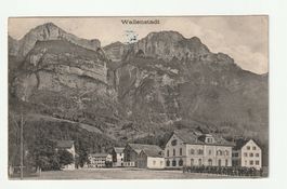 Alte Postkarte Walenstadt Kaserne SG nahe Sargans 1912